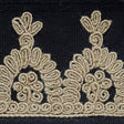 Schumacher 74154 Noelia Embroidered Tape in ONYX Trim - OTTO