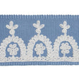 Schumacher 74157 NOELIA EMBROIDERED TAPE in CHAMBRAY Trim - 