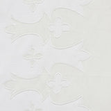 Schumacher Bergama Appliqué White & Ivory Fabric