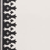 Schumacher Bergama Appliqué Carbon & Ivory Fabric