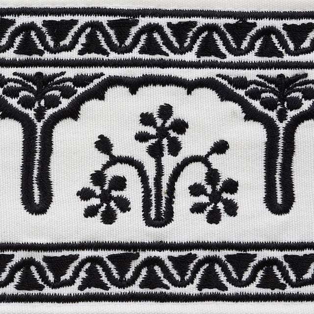 Schumacher 74194 NIKOLA TAPE in BLACK Trim - OTTOMAN CHIC