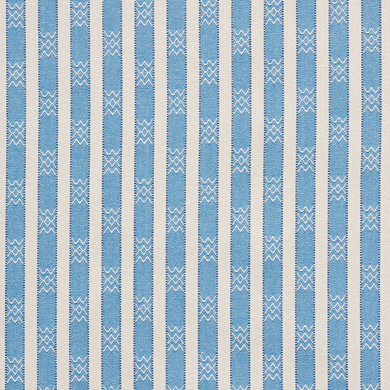 Schumacher Beverly Stripe Cobalt Fabric