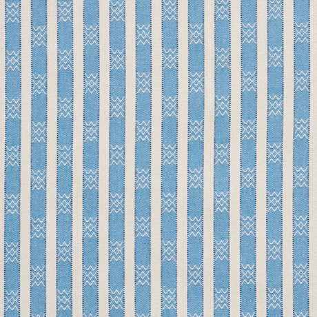 Schumacher Beverly Stripe Cobalt Fabric
