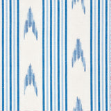 Schumacher Santa Barbara Ikat Indigo Fabric - Eade's Wallpaper