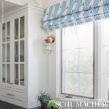 Schumacher Santa Barbara Ikat Indigo Fabric - Eade's Wallpaper