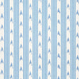 Schumacher Santa Barbara Ikat Indigo Fabric - Eade's Wallpaper