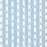 Schumacher Santa Barbara Ikat Indigo Fabric - Eade's Wallpaper