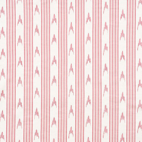Schumacher Santa Barbara Ikat Pink Fabric - Eade's Wallpaper