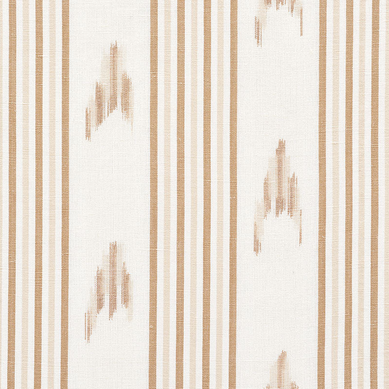 Schumacher Santa Barbara Ikat Neutral Fabric - Eade's Wallpaper