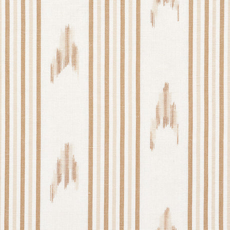 Schumacher Santa Barbara Ikat Neutral Fabric - Eade's Wallpaper