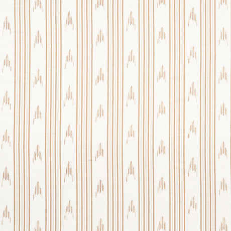 Schumacher Santa Barbara Ikat Neutral Fabric - Eade's Wallpaper