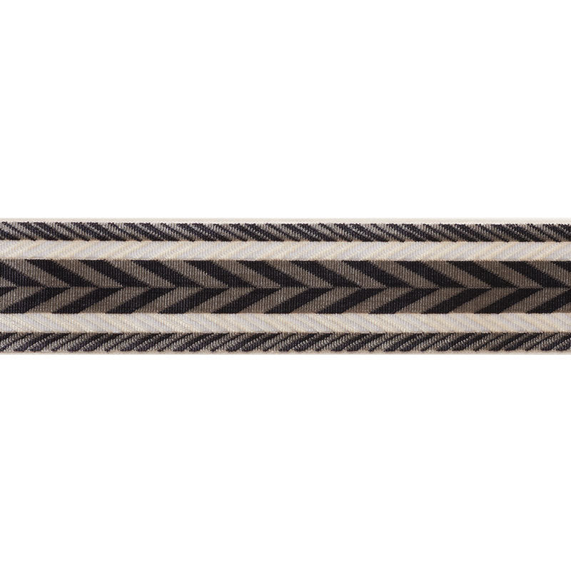 Schumacher 74260 STINSON TAPE in ONYX Trim - RELAXED GLAMOUR