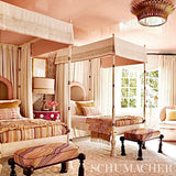 Schumacher 74411 NEVADO in BLUSH Fabric - EARTH & SKY