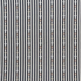 Schumacher Rhodes Stripe Black Fabric - Eade's Wallpaper