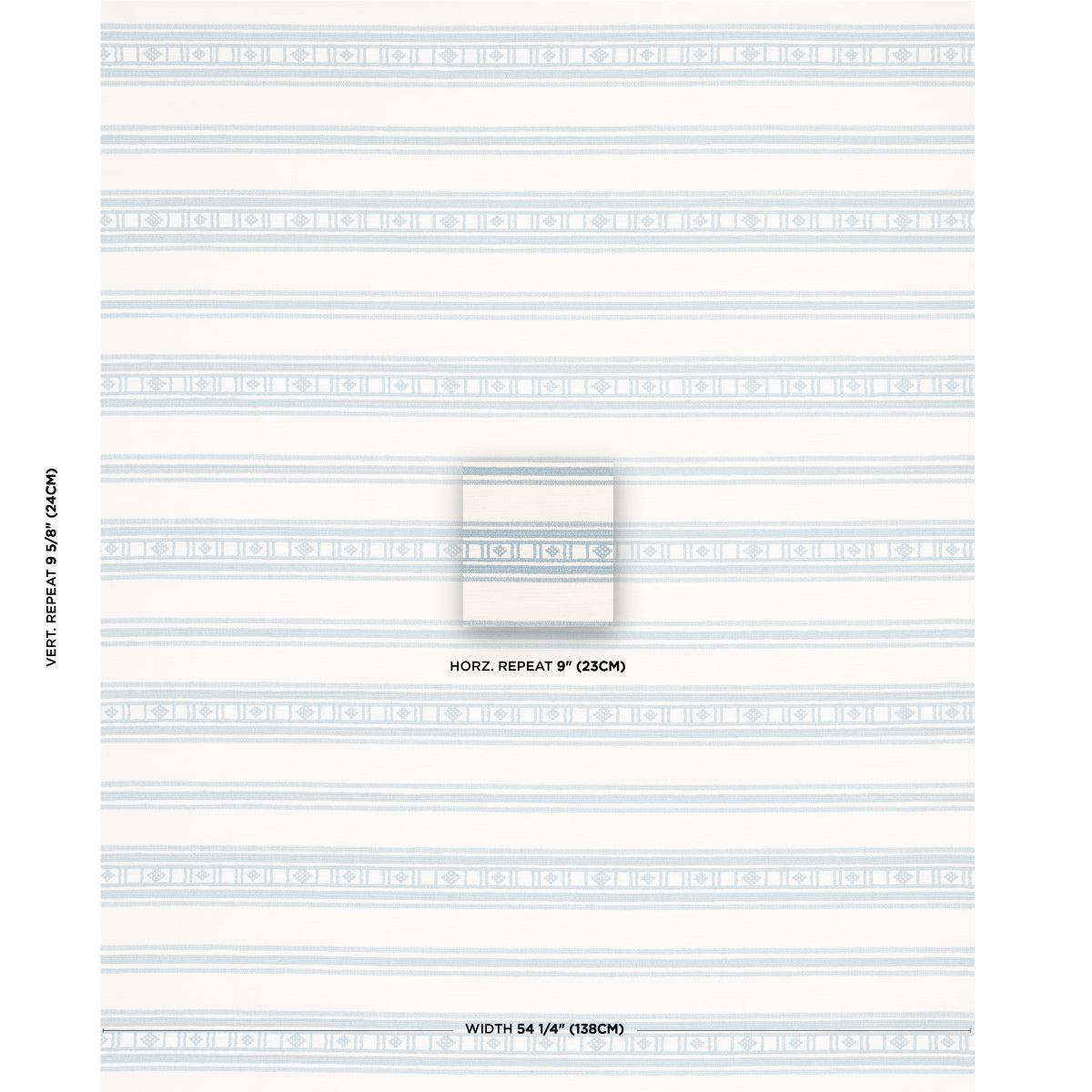 Schumacher Buena Vista Sky Fabric