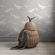 Schumacher 7452 WHALES in GREY Wallpaper - BORÃ…STAPETER