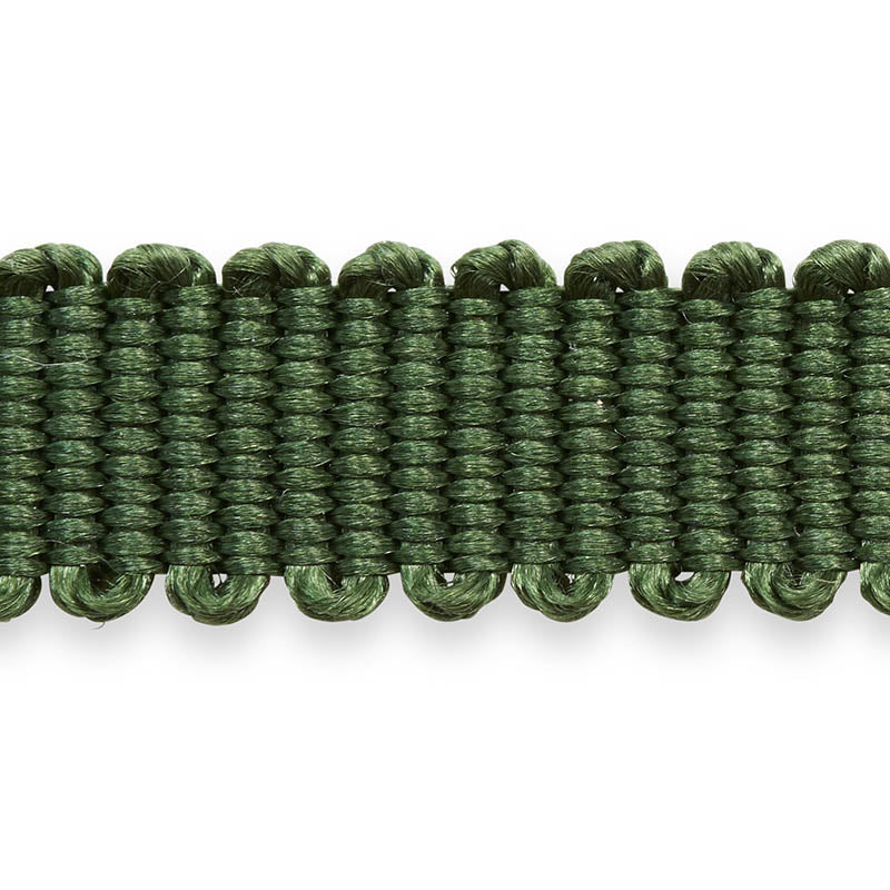 Schumacher 74634 PIERRE SILK GIMP EXTRA NARROW in EMERALD Tr