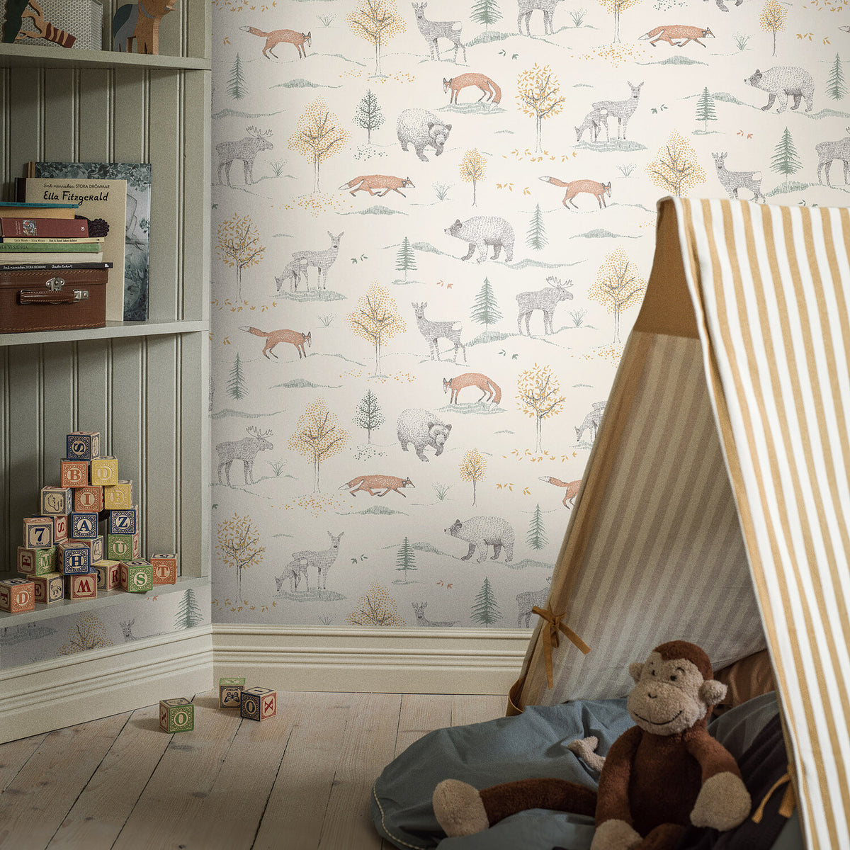 Schumacher 7479 UP NORTH in IVORY Wallpaper - BORÃ…STAPETER