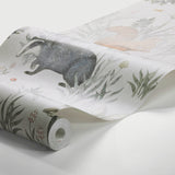 Schumacher Forest Friends Mural Multi Wallpaper