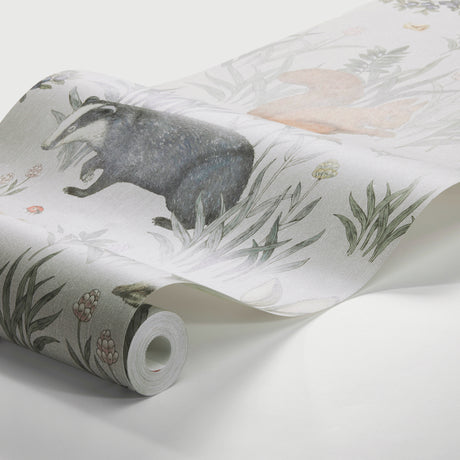 Schumacher Forest Friends Mural Multi Wallpaper