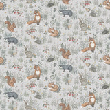 Schumacher Forest Friends Mural Multi Wallpaper