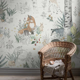Schumacher Magic Forest Mural Ivory Wallpaper - Eade's Wallpaper