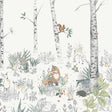 Schumacher Magic Forest Mural Ivory Wallpaper - Eade's Wallpaper