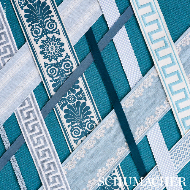 Schumacher 74961 ASTOR BRAID INDOOR/OUTDOOR in CLOUD Trim - 