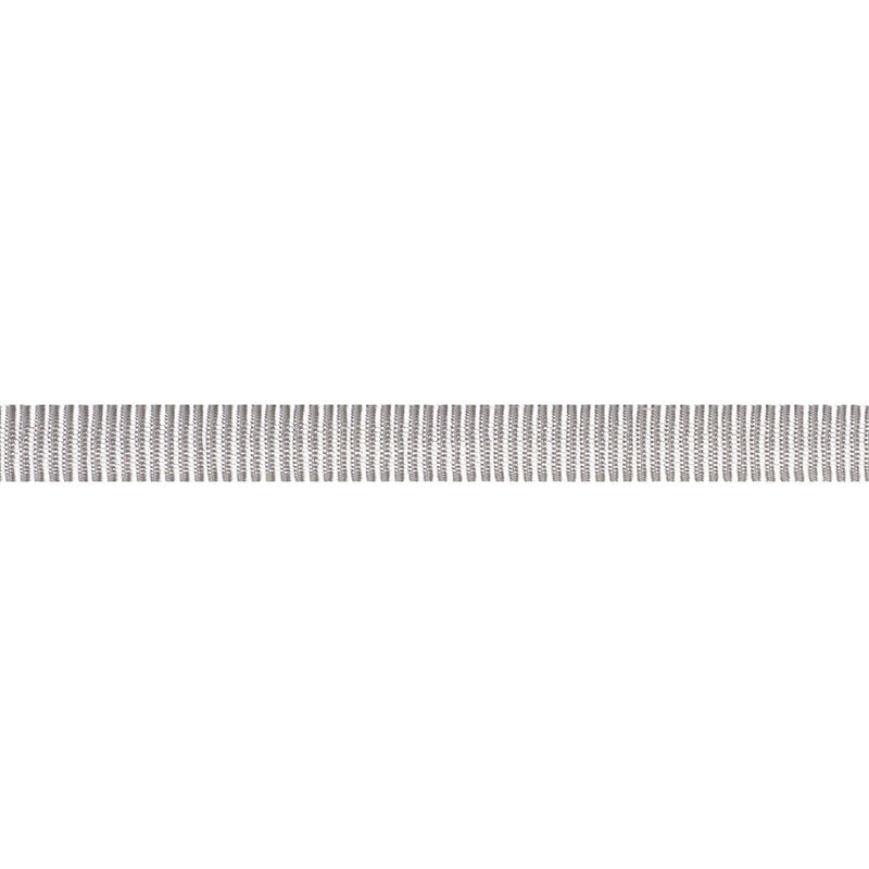 Schumacher 74981 NARROW FAILLE TAPE in SILVER Trim - COUTURE