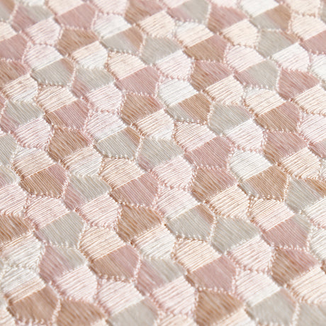 Schumacher Ivins Embroidery Blush Fabric
