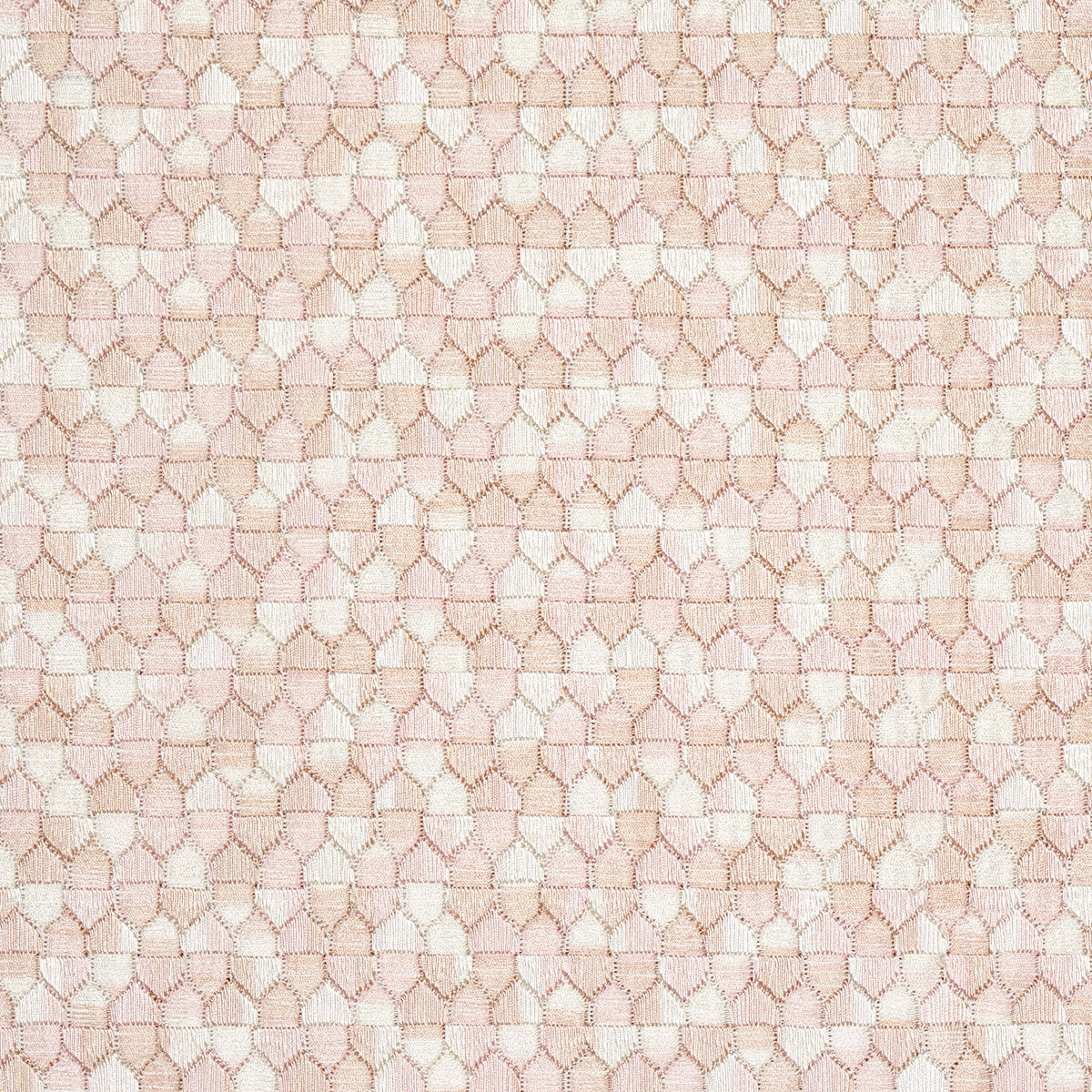 Schumacher Ivins Embroidery Blush Fabric