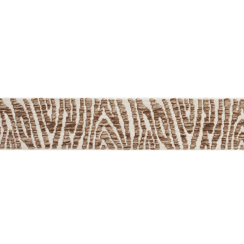 Schumacher 75210 GUINEN TAPE in TAUPE Trim - RELAXED GLAMOUR