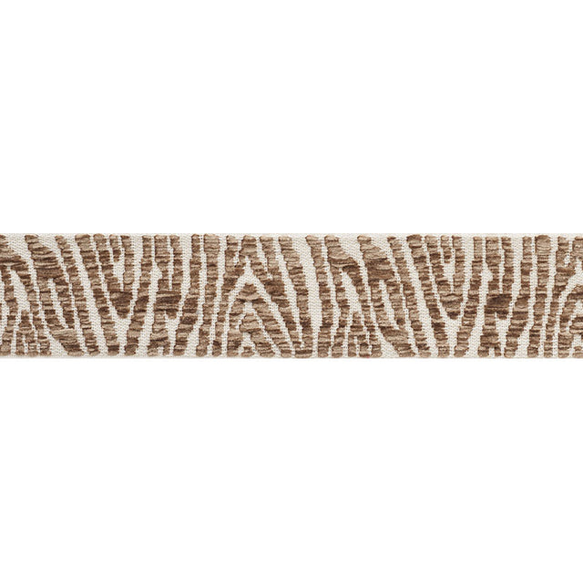 Schumacher 75210 GUINEN TAPE in TAUPE Trim - RELAXED GLAMOUR