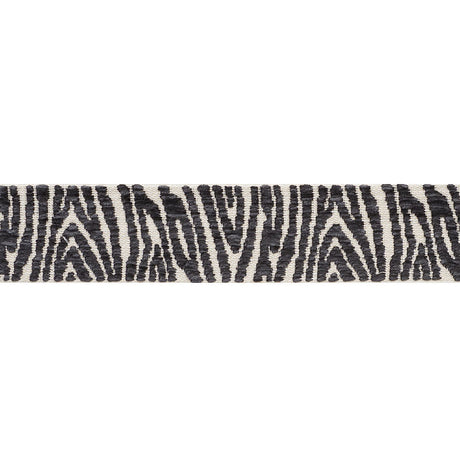 Schumacher 75211 GUINEN TAPE in CARBON Trim - RELAXED GLAMOU