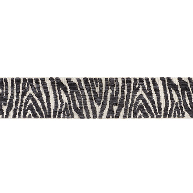 Schumacher 75211 GUINEN TAPE in CARBON Trim - RELAXED GLAMOU