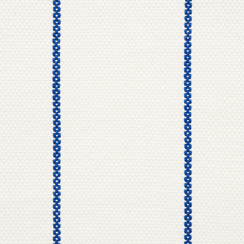 Schumacher Cavett Stripe Blue Fabric