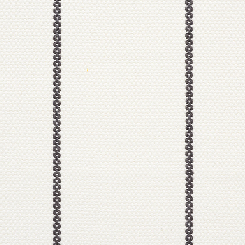 Schumacher Cavett Stripe Charcoal Fabric