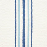 Schumacher Scarset Stripe Blues Fabric - Eade's Wallpaper