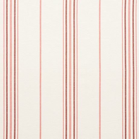 Schumacher Scarset Stripe Rosewood Fabric - Eade's Wallpaper