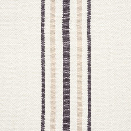 Schumacher Scarset Stripe Neutral Fabric - Eade's Wallpaper