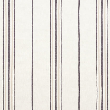 Schumacher Scarset Stripe Neutral Fabric - Eade's Wallpaper