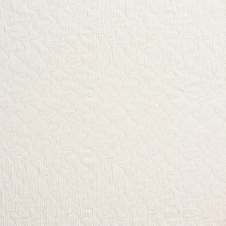Schumacher La Belle Matelassé Ivory Fabric - Eade's Wallpaper