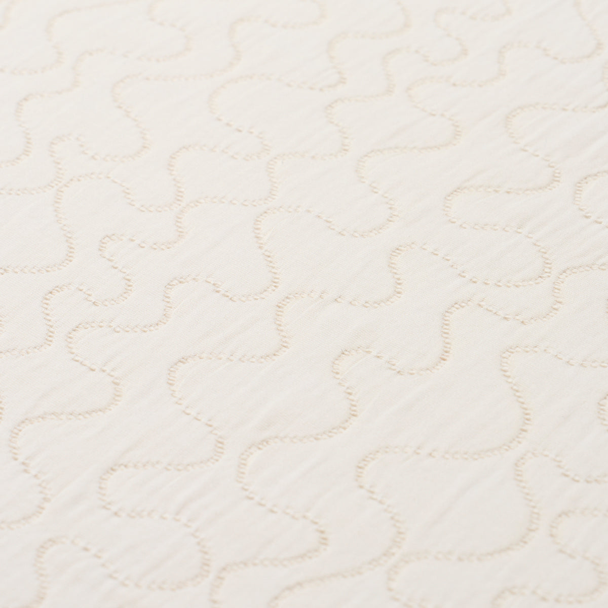 Schumacher 75270 LA BELLE MATELASSÃ‰ in IVORY Fabric - PRAIR
