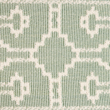 Schumacher 75286 FILBERT TAPE in AQUA Trim - NATURA