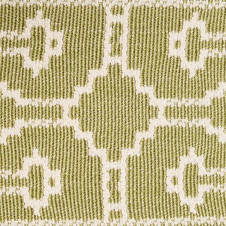 Schumacher 75287 FILBERT TAPE in GREEN Trim - NATURA