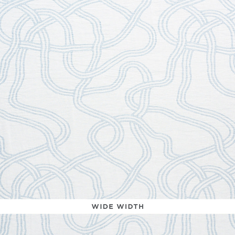 Schumacher Seabury Casement Light Blue Fabric - Eade's Wallpaper