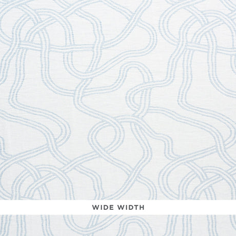 Schumacher Seabury Casement Light Blue Fabric - Eade's Wallpaper