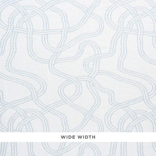 Schumacher Seabury Casement Light Blue Fabric - Eade's Wallpaper