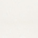 Schumacher Palmetto Beach Embroidery Ivory Fabric - Eade's Wallpaper