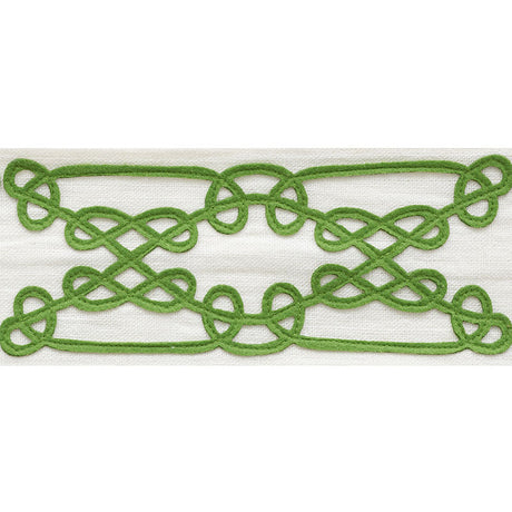 Schumacher 75351 ORMOND TAPE in GREEN Trim - NAUTILUS
